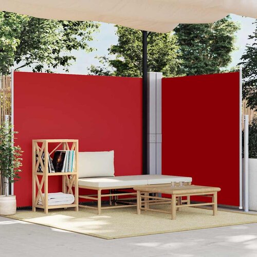  Uvlačiva bočna tenda 170 x 600 cm crvena Cijene