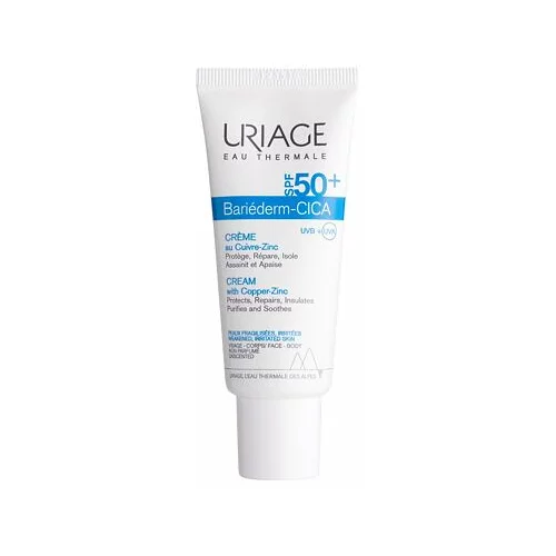 Uriage Bariéderm CICA Cream SPF50+ zaštitna krema za osjetljivu kožu sklonu raznim iritacijama 40 ml unisex