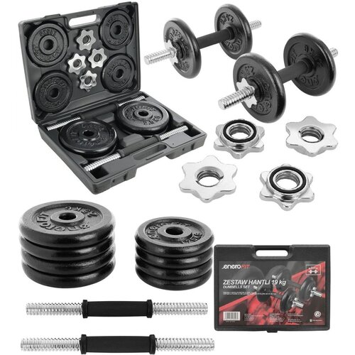 Enero Fit set litih bučic v kovčku 19 kg Slike