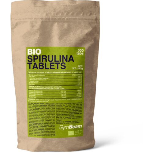 GymBeam bio spirulina 500 mg 500 tableta bez ukusa Cene