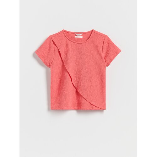 Reserved Bluza s asimetričnim šavovima - koraljno Cene