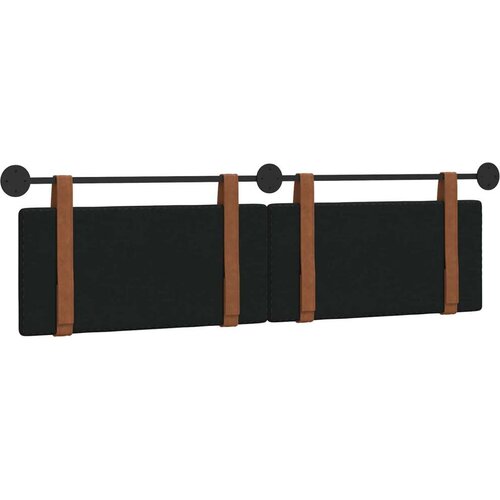  Držeće uzglavlje Zidne Crna 170 x 55 x 5 cm Antikni PU - Crna 160 cm bez LED Slike