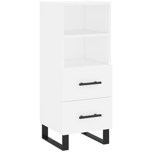 Maison Chic Komoda - Predalnik bela 34,5x34x90 cm inženirski les, (21716109) Cene
