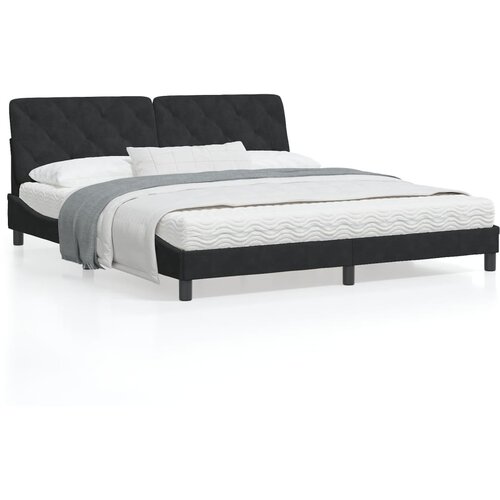 vidaXL Okvir za krevet s uzglavljem crni 180x200 cm baršunasti Cijene