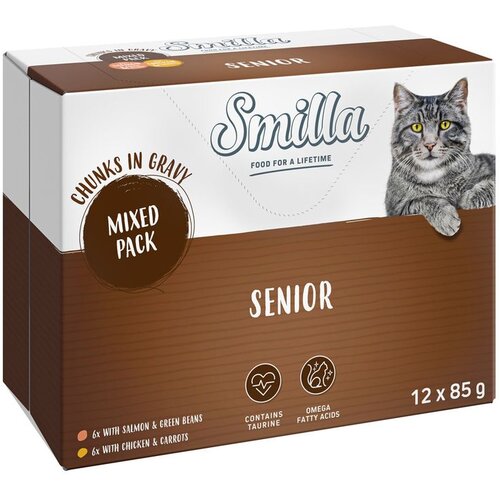 Smilla Senior zalogajčići u umaku s povrćem, vrećice - JUMBO PAKIRANJE: Mix (48 x 85 g) Cijene