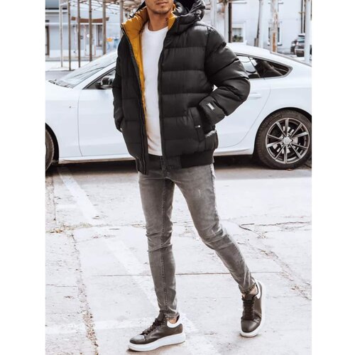 DStreet Black men's quilted winter jacket TX4214 Cijene
