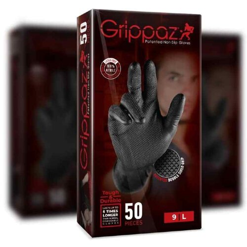 GRIPPAZ Nitrilne rokavice črne 50kos M-9 Cene