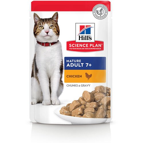 HILL'S SCIENCE Plan Mature Adult 7+ morske ribe & pi&scaron;čanec - Varčno pakiranje: Pi&scaron;čanec (24 x 85 g) Cijene