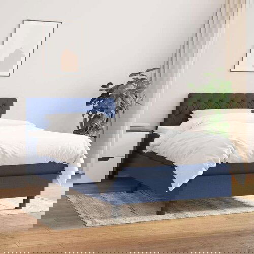  Krevet s oprugama i madracem plavi 80x200 cm od tkanine Cene