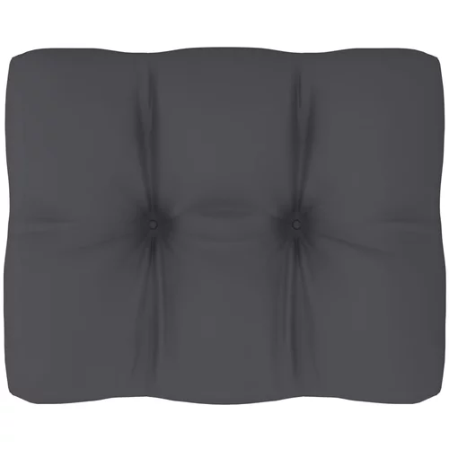 vidaXL Blazina za kavč iz palet antracitna 50x40x10 cm
