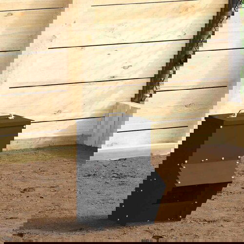 vidaXL hranilica za piliće crna 20 x 25 x 35 cm hladno valjani čelik Cijene