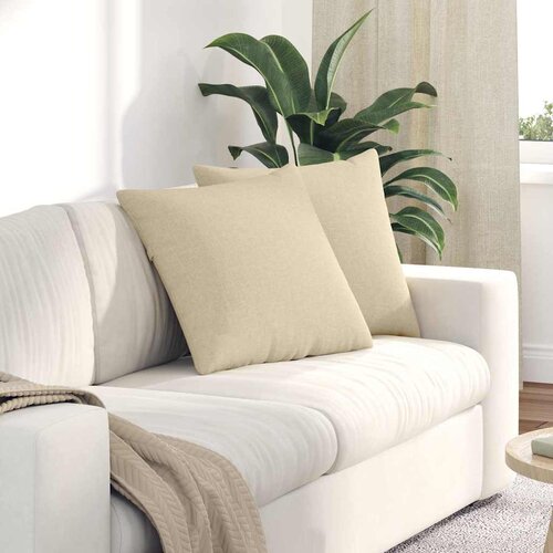  Jastučići za sofu 2 pcs Krema 50 x 50 cm tkanina Cijene