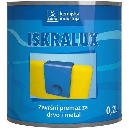 Iskra Sintetski lak lux zeleni RAL 6016 0,2 l Slike