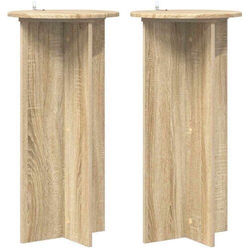  Stalak za biljke 2 pcs Hrast sonoma 40 x 40 x 80 cm Cene