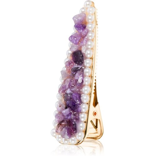 Crystallove Amethyst Hair Clip sponka za lase 1 kos Cene
