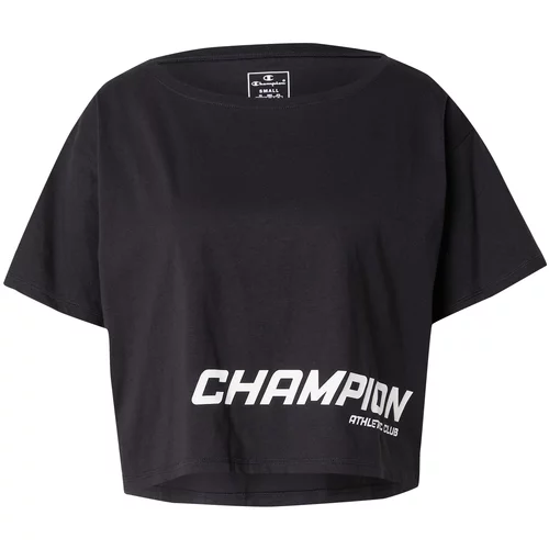 Champion Authentic Athletic Apparel Funkcionalna majica črna / bela