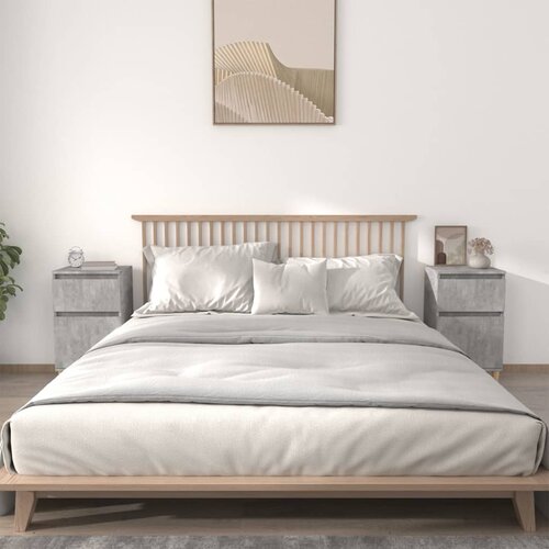  Noćni ormarići 2 kom siva boja betona 40x35x70 cm Cijene