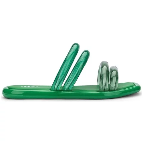 Melissa Sandali & Odprti čevlji Airbubble Slide - Green/Transp Green Zelena