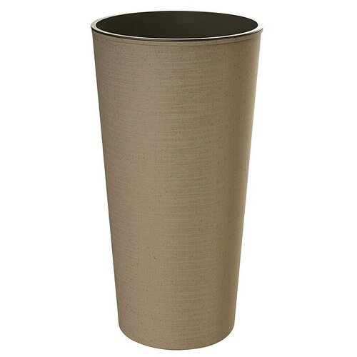 Visoka okrugla posuda za biljke Woody (Vanjska dimenzija (ø x V): 30 x 57 cm, Smeđa) Cijene