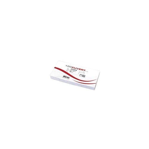  Kuverta American, 230 x 110 mm, s lijevim prozorom, 100 komada, 80 g, bijela Cijene