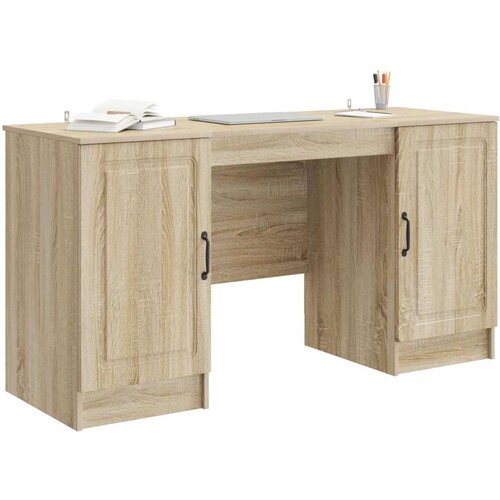  Stol Hrast sonoma 142 5 x 50 x 75 cm Konstruirano drvo - Hrast sonoma Slike