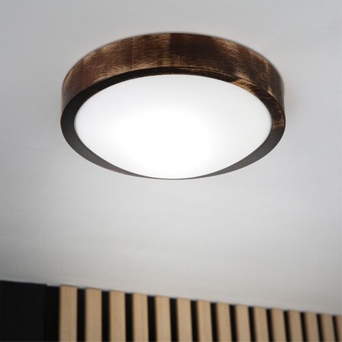Brilagi plafonsko svetlo carvalho slim smokey 1xE27/60W/230V hrast preč. 27,5 cm Slike