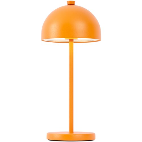 QAZQA Namizna svetilka oranžna vklj. LED IP54 polnilna s polnilno postajo - Squirrel Slike
