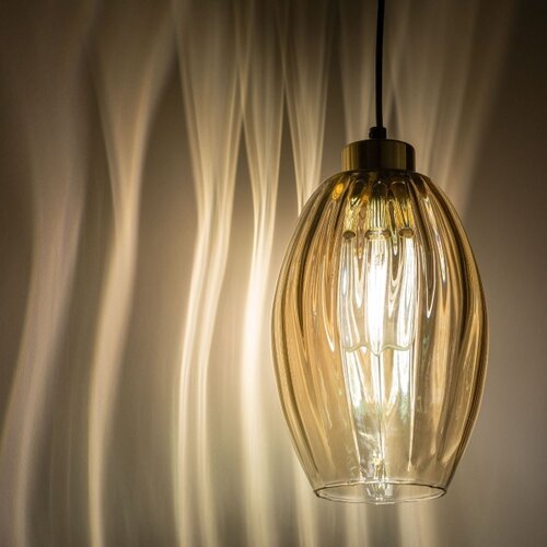  Luster na sajli SEBO 1xE27/15W/230V crna/dimljeno bež Slike
