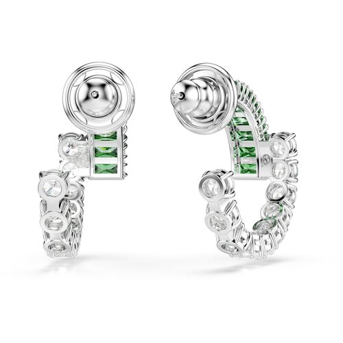 Swarovski Uhani zelena / transparentna Slike
