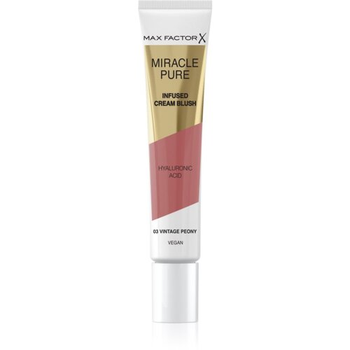 Max Factor Miracle Pure Infused Cream Blush rdečilo za obraz 15 ml odtenek 03 Vintage Peony za ženske Slike