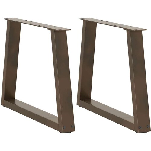 vidaXL Noge za blagovaonski stol V-oblik 2 kom crne 70x(42-43,3) cm Cene