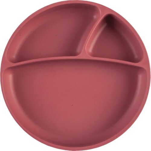 Minikoioi Puzzle Plate Rose tanjur s pregradama s vakuumskim držačem 1 kom Slike