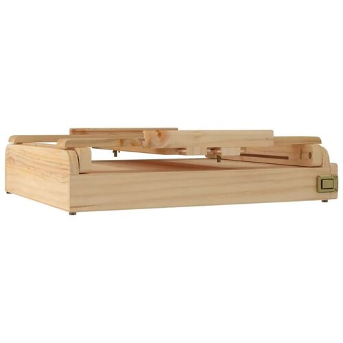 VidaXL Namizno slikarsko stojalo s predalom 41,5x37x12 cm borovina Slike