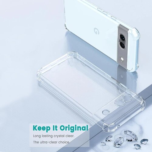 Techsuit Shockproof Clear Silicone prozirna maskica otporna na udarce za Google Pixel 9 Pro Slike