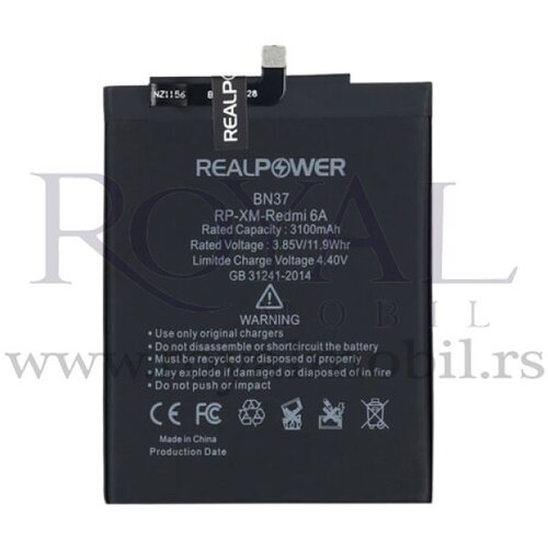 REAL POWER baterija  za xiaomi redmi 6 / redmi 6A Bn37 (3100mAh) Cene