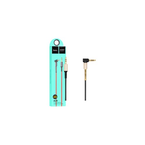 Hoco. UPA02 Spring Audio AUX BK Slike