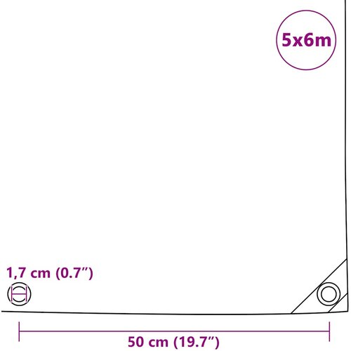  650 g/m&amp;sup2; 5 x 6 m bijela Slike