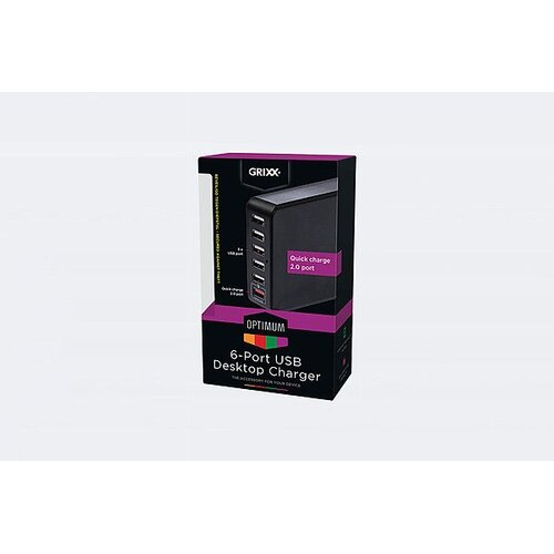 GRIXX 5 portni USB punjač + 1 brzi USB priključak Slike