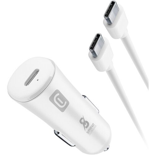 Cellular Line avto polnilec, usb-c, 25W + kabel usb-c, bel Cene
