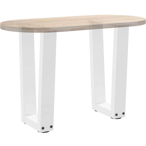  Noge za blagovaonski stol V-oblika 2 kom bijele 28x(42-43 3) cm Slike