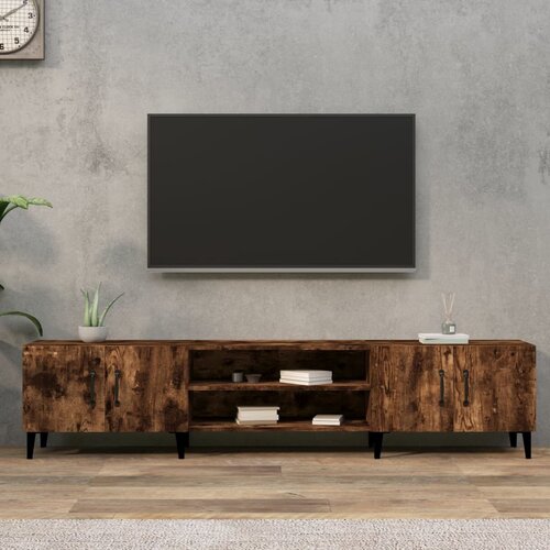 vidaXL TV omarica dimljeni hrast 180x31,5x40 cm inženirski les Cene