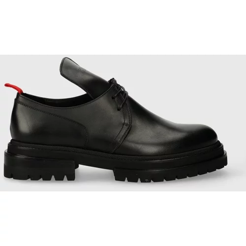 424 Kožne cipele za muškarce, boja: crna, 35Q05.236570