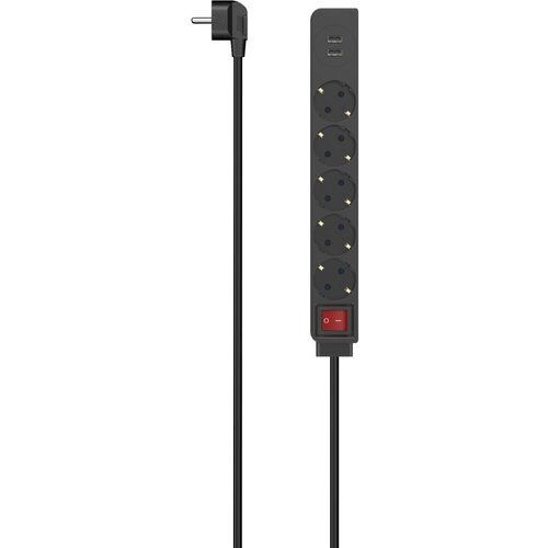 Hama &amp;quot;(223184) crni produžni kabl sa 5 utičnica i 2 USB porta 1.4m&amp;quot; Slike