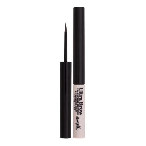 Barry M Ultra Brow 2-in-1 Defining Browliner & Nourishing Serum olovka za obrve 1.7 ml Nijansa medium brown