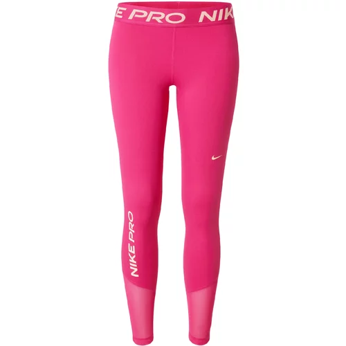 Nike Športne hlače roza / bela