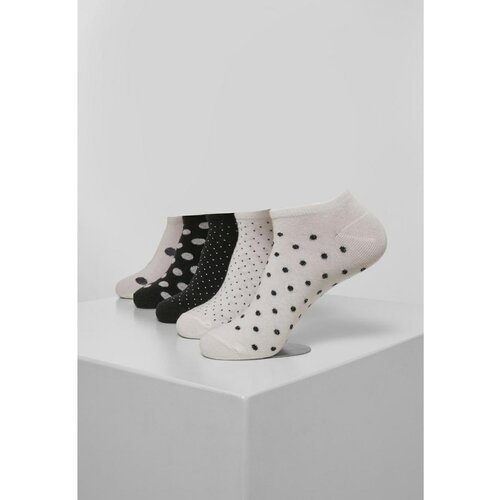 Urban Classics no show socks dots 5-Pack white/black Slike