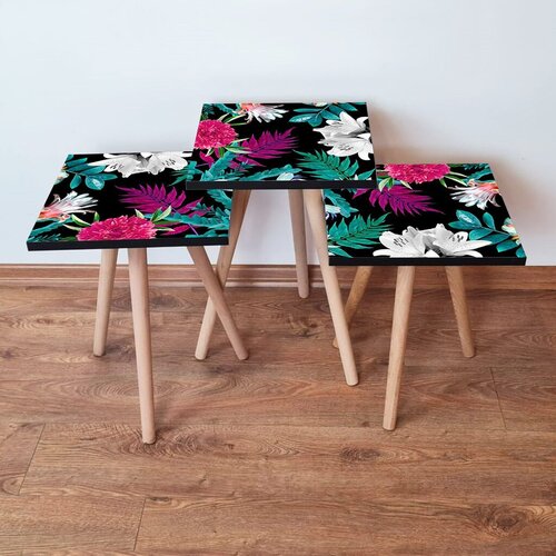 Hanah home set klub stočića 3Shp364, 3 komada, Bela Cene