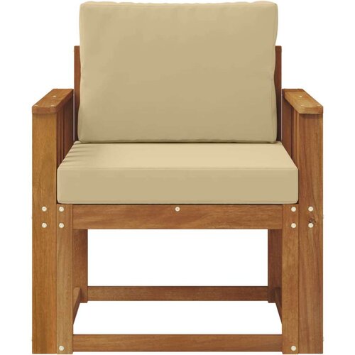  Set vanjskih sofa Čvrsto drvo akacije i poliester Slike
