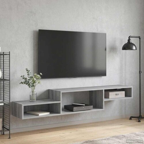 TV ormar za montažu na zid Zidna montaža Siva Sonoma Cijene