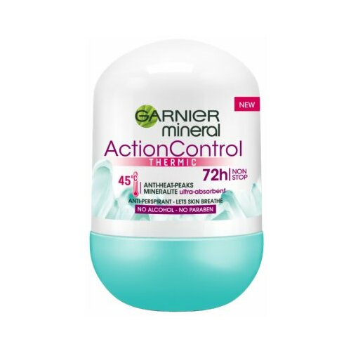 Garnier mineral anti-perspirant action control thermic dezodorans roll-on 50ml Slike